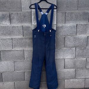 NORTH FACE Blue Snowsuit Ski Bib Snowboard Bib